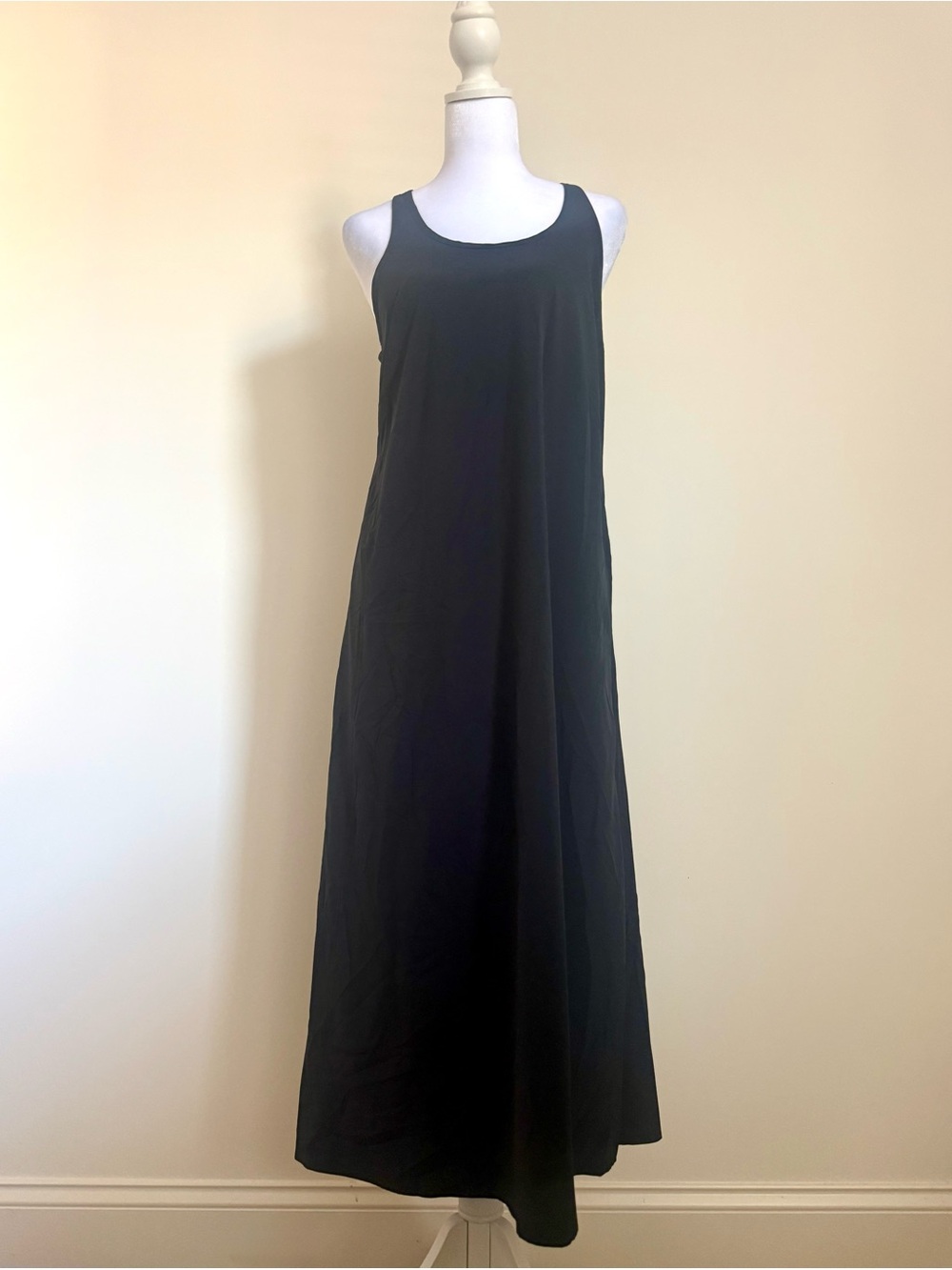 Athleta Black Sleeveless Maxi Dress size extra small XS